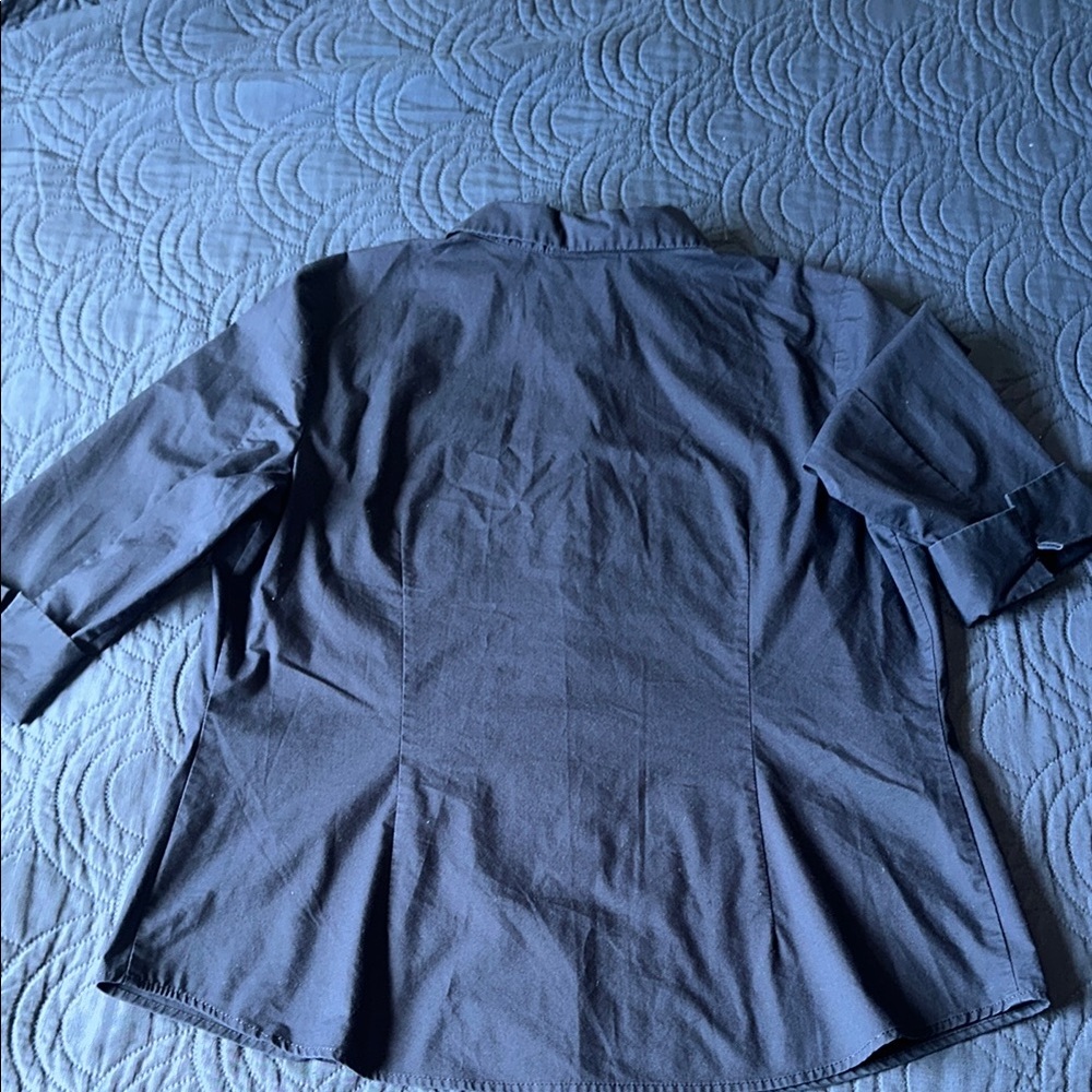 Worthington Blue Button Down Shirt - Picture 2 of 5